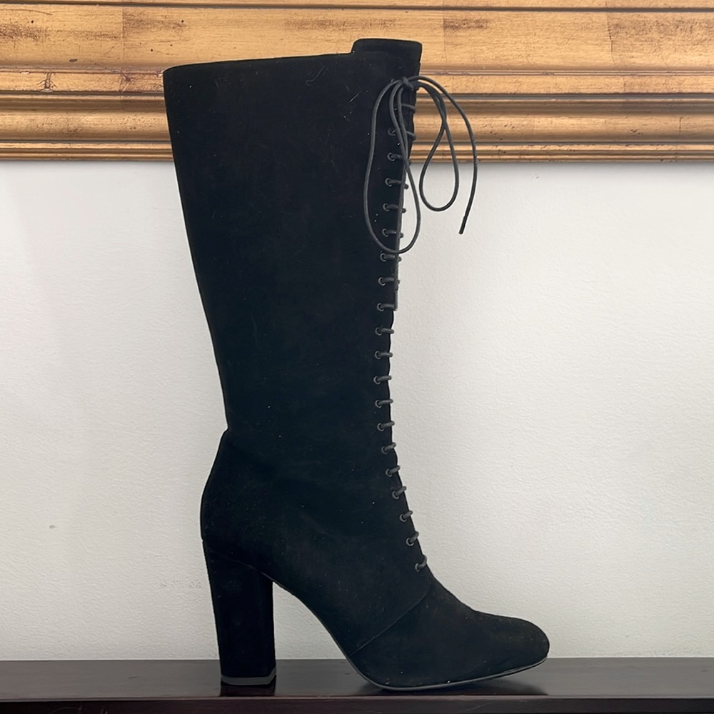 High Heel Suede Boot
